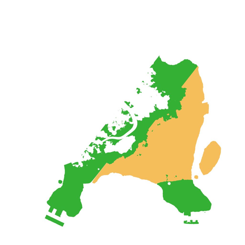 Biome Rust Map: Procedural Map, Size: 2500, Seed: 78463456