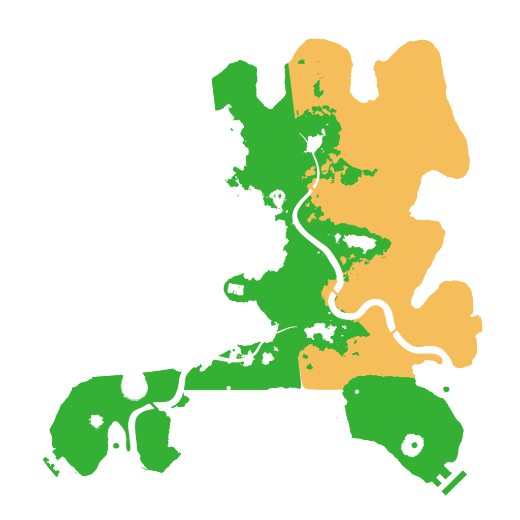 Biome Rust Map: Procedural Map, Size: 3500, Seed: 971619938
