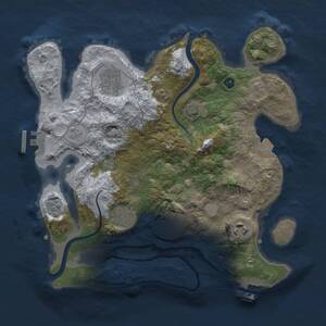 Thumbnail Rust Map: Procedural Map, Size: 3000, Seed: 840969796, 11 Monuments