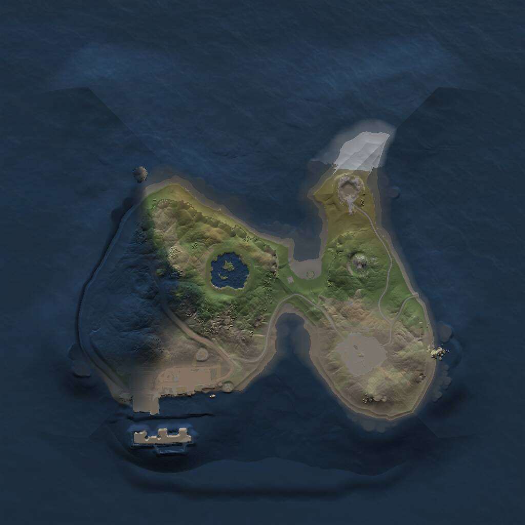 Rust Map: Procedural Map, Size: 1400, Seed: 46421003, 2 Monuments