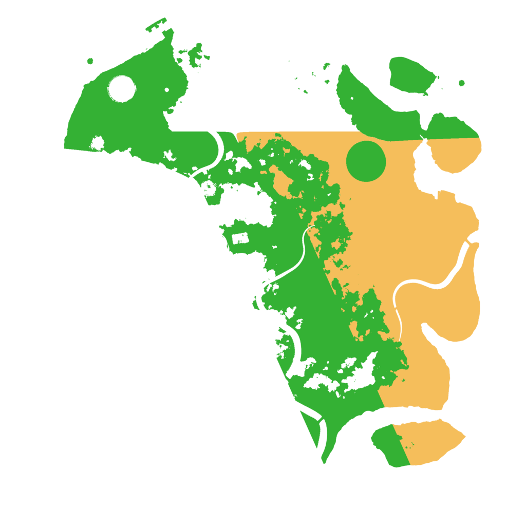 Biome Rust Map: Procedural Map, Size: 3500, Seed: 377654640