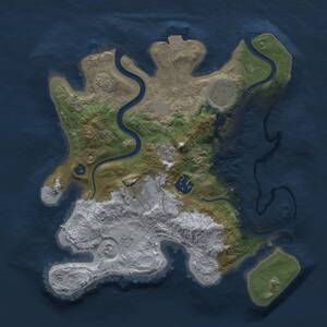 Thumbnail Rust Map: Procedural Map, Size: 2800, Seed: 1784213146, 8 Monuments