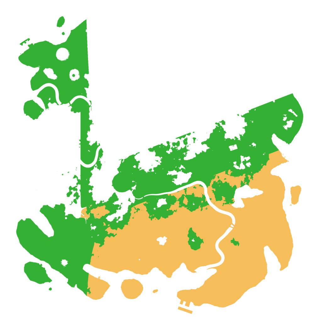 Biome Rust Map: Procedural Map, Size: 4400, Seed: 7703525
