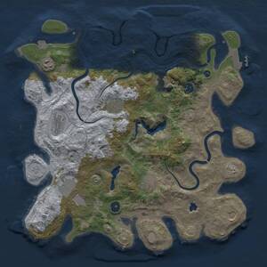 Thumbnail Rust Map: Procedural Map, Size: 4000, Seed: 956892640, 15 Monuments