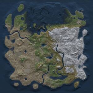Thumbnail Rust Map: Procedural Map, Size: 4500, Seed: 2136992, 16 Monuments