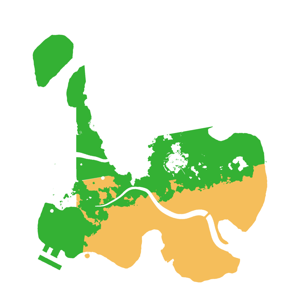 Biome Rust Map: Procedural Map, Size: 2500, Seed: 689163895