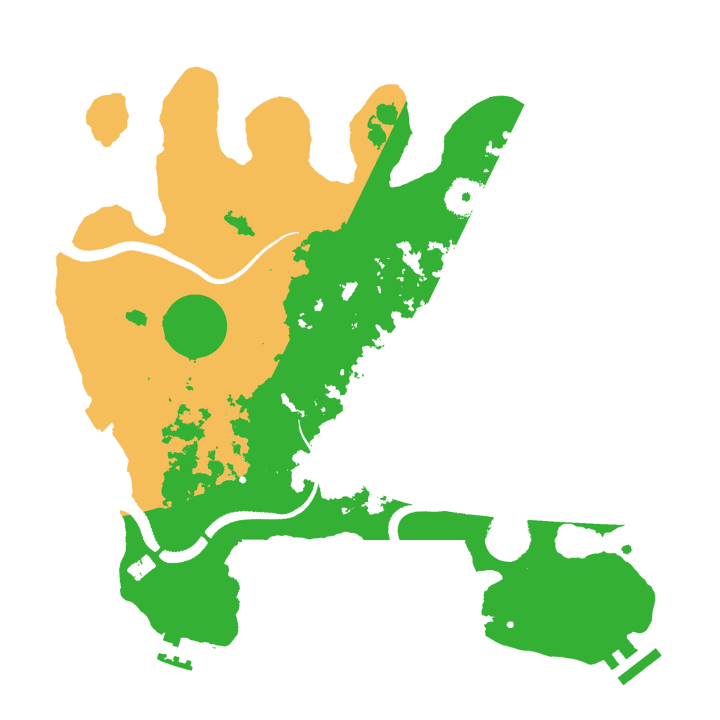 Biome Rust Map: Procedural Map, Size: 3000, Seed: 100354870