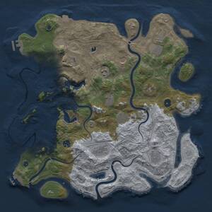 Thumbnail Rust Map: Procedural Map, Size: 4250, Seed: 1140833056, 17 Monuments