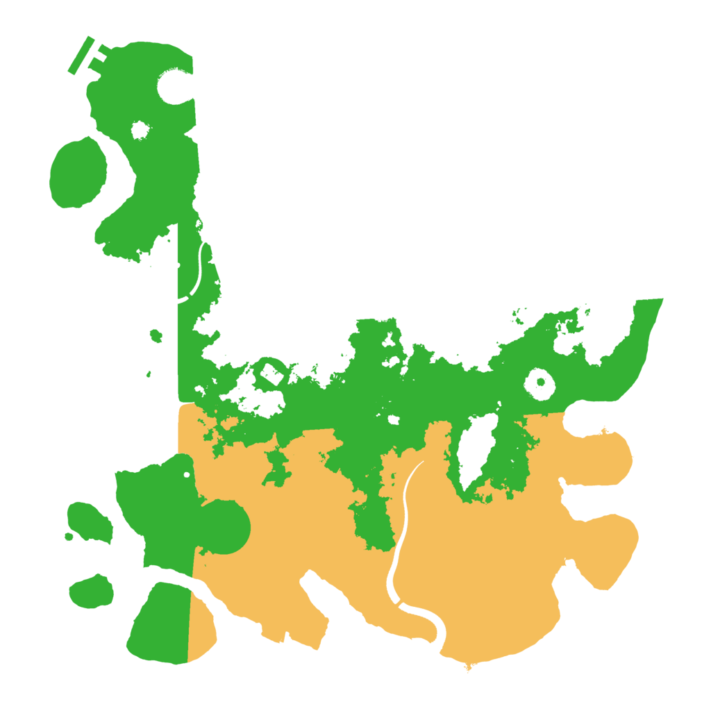 Biome Rust Map: Procedural Map, Size: 3500, Seed: 3088