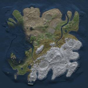 Thumbnail Rust Map: Procedural Map, Size: 3500, Seed: 2800000, 13 Monuments