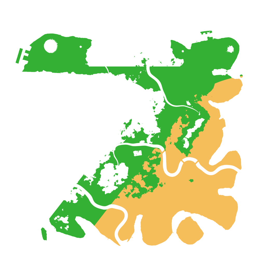 Biome Rust Map: Procedural Map, Size: 3500, Seed: 196303800