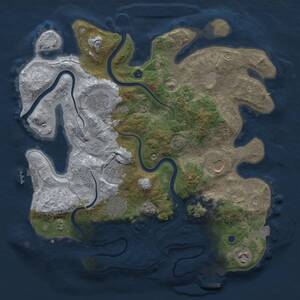 Thumbnail Rust Map: Procedural Map, Size: 3500, Seed: 1784833214, 12 Monuments