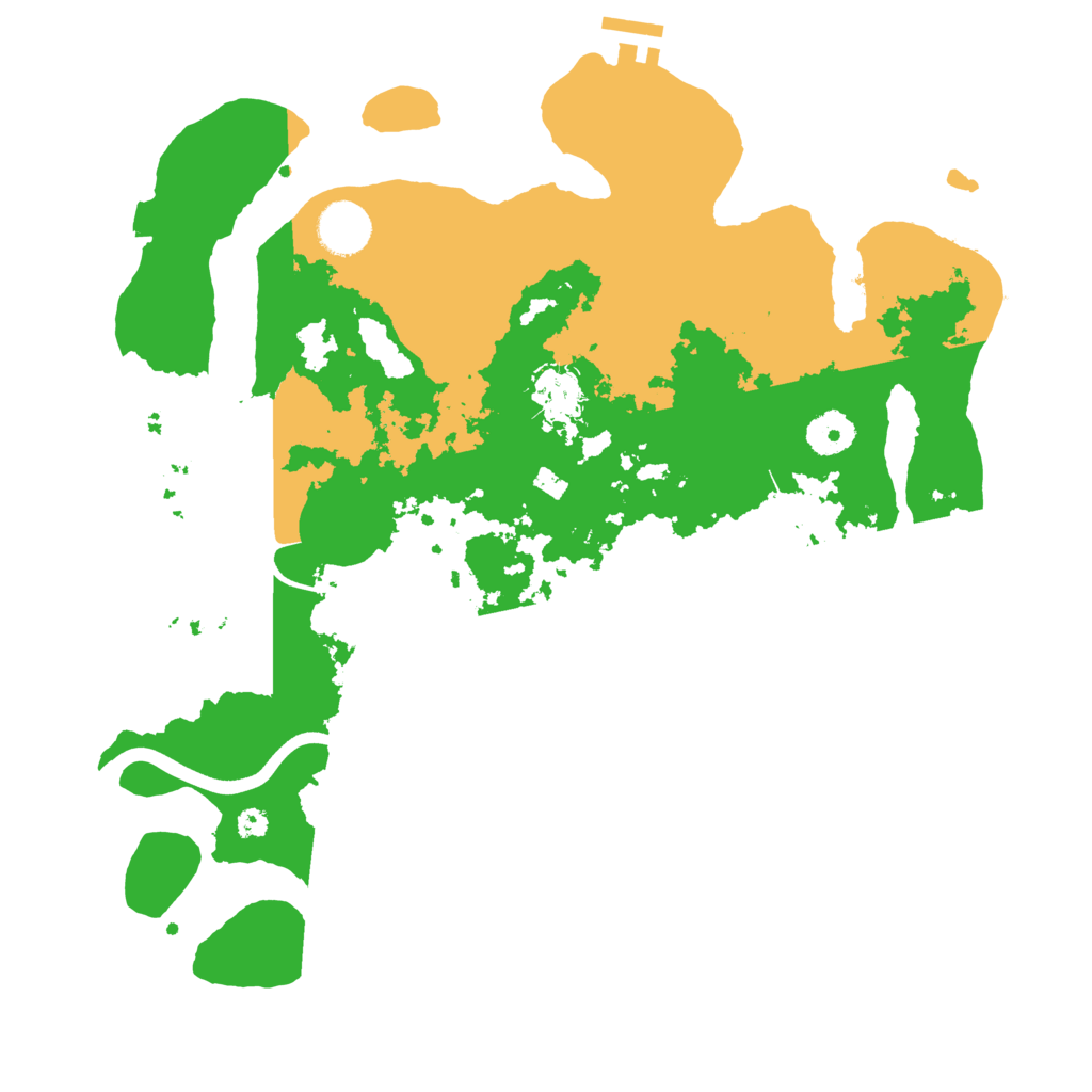 Biome Rust Map: Procedural Map, Size: 3600, Seed: 123314