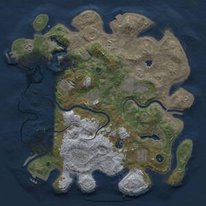 Thumbnail Rust Map: Procedural Map, Size: 4000, Seed: 20260720, 16 Monuments