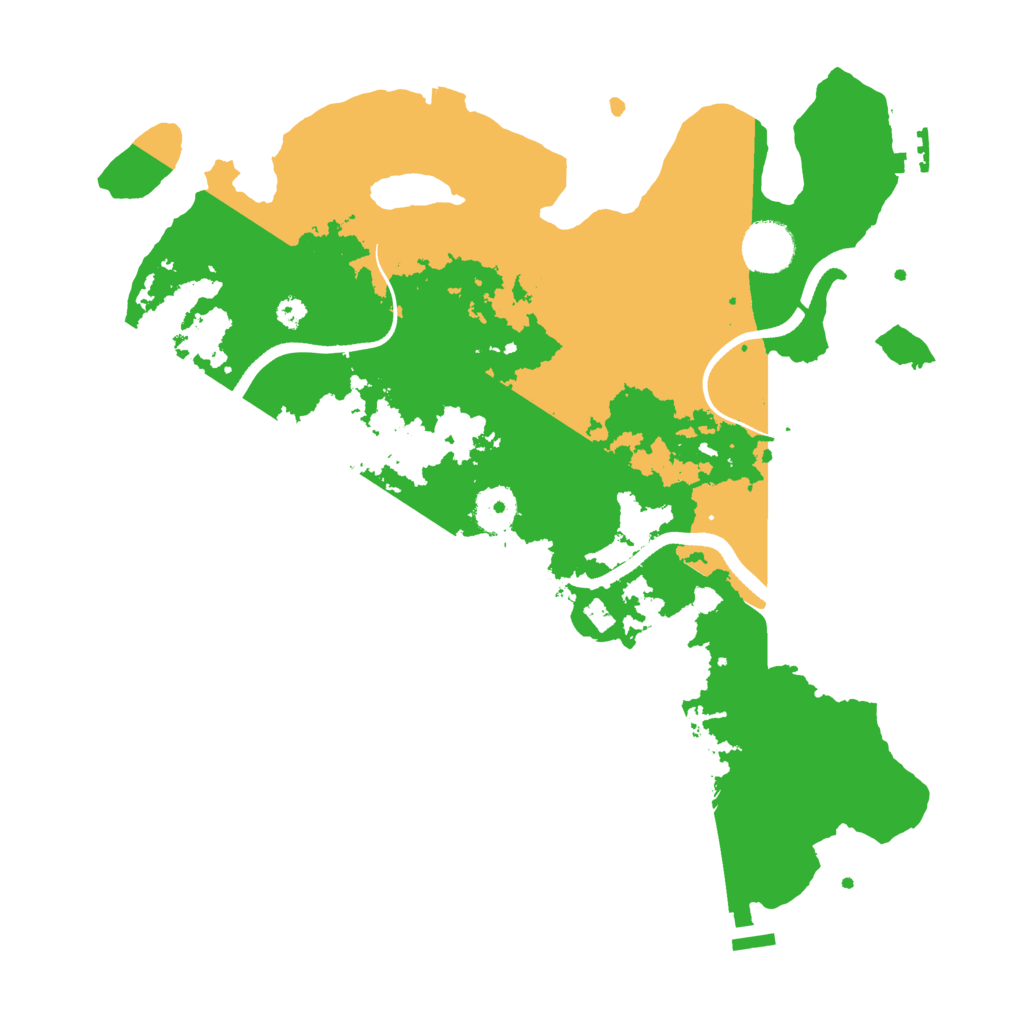 Biome Rust Map: Procedural Map, Size: 3500, Seed: 444411