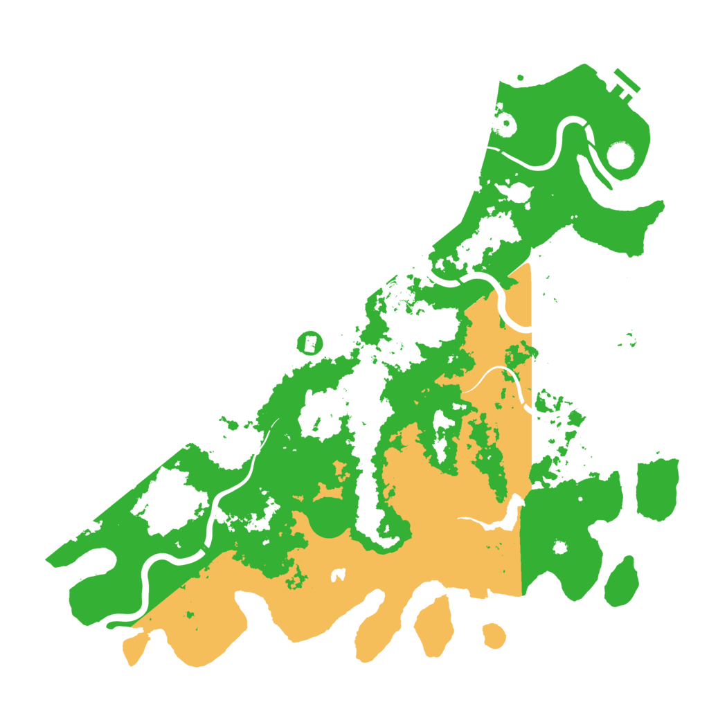 Biome Rust Map: Procedural Map, Size: 4600, Seed: 51369
