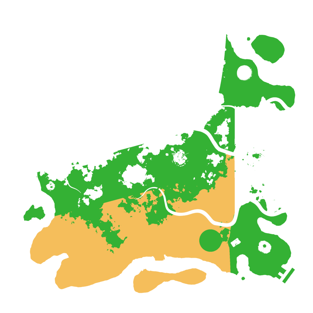 Biome Rust Map: Procedural Map, Size: 3700, Seed: 2078046627