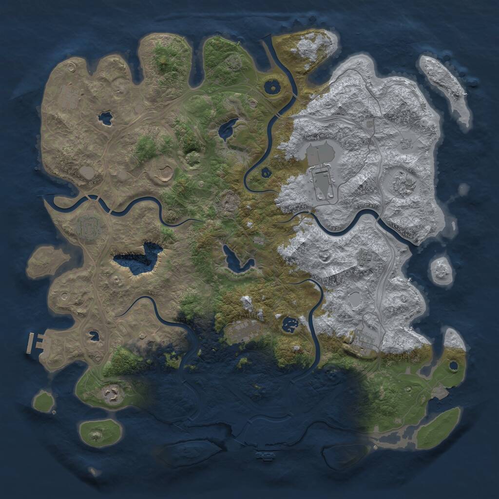 Rust Map: Procedural Map, Size: 4750, Seed: 24072026, 17 Monuments