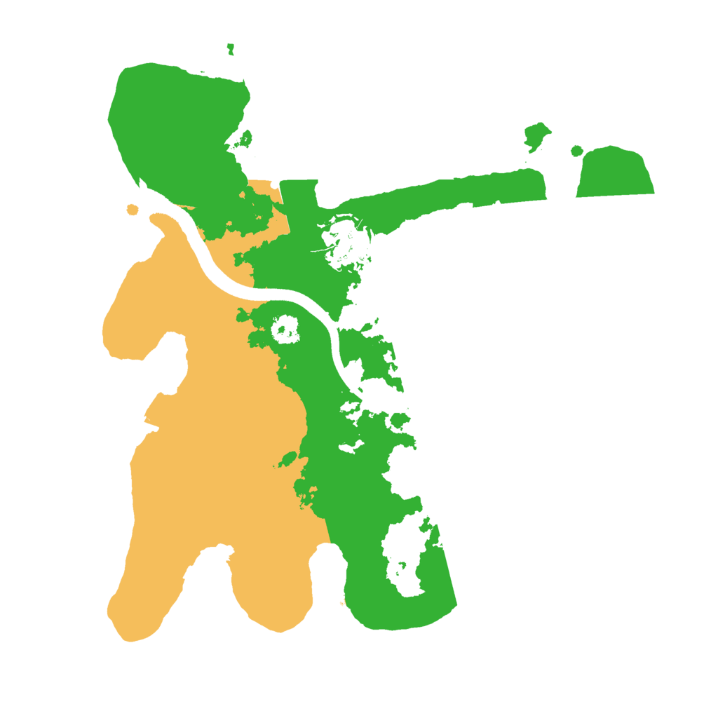 Biome Rust Map: Procedural Map, Size: 2500, Seed: 20260723