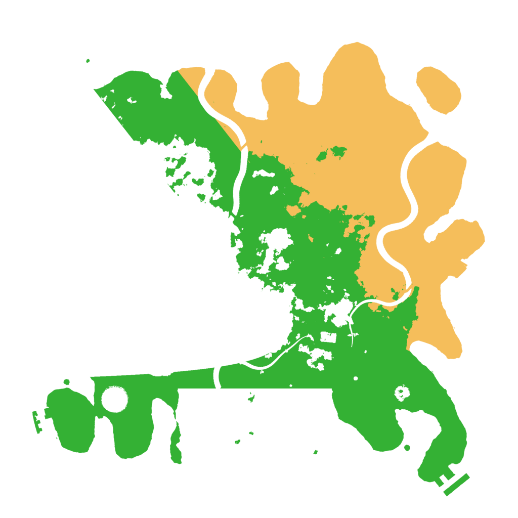 Biome Rust Map: Procedural Map, Size: 3500, Seed: 829046785