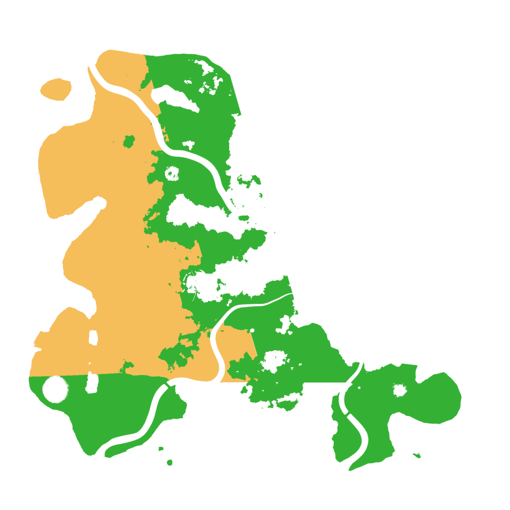 Biome Rust Map: Procedural Map, Size: 3500, Seed: 1123925868