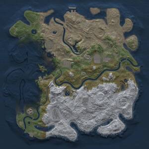 Thumbnail Rust Map: Procedural Map, Size: 4250, Seed: 1248712636, 16 Monuments