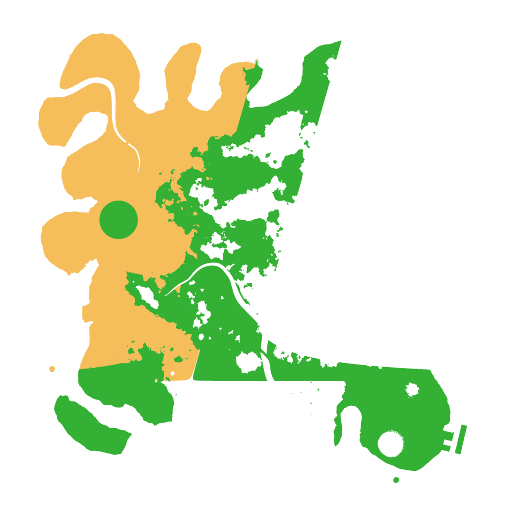 Biome Rust Map: Procedural Map, Size: 3500, Seed: 478285110