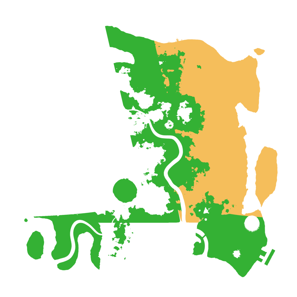 Biome Rust Map: Procedural Map, Size: 3500, Seed: 1569219711