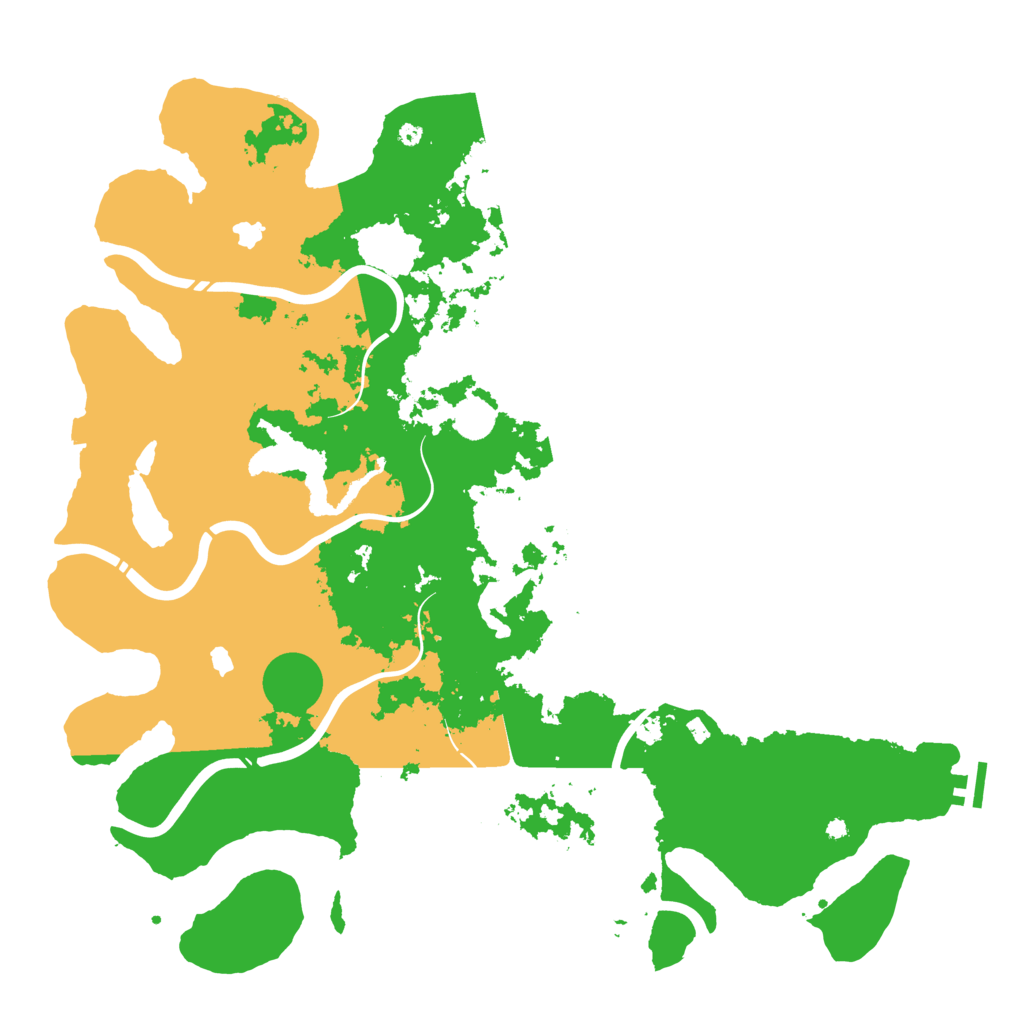 Biome Rust Map: Procedural Map, Size: 4500, Seed: 283984488
