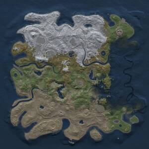 Thumbnail Rust Map: Procedural Map, Size: 4500, Seed: 312973960, 16 Monuments