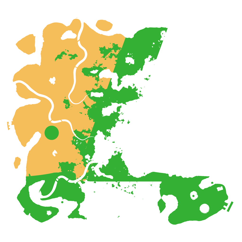 Biome Rust Map: Procedural Map, Size: 4500, Seed: 844818422
