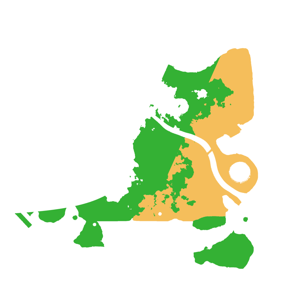 Biome Rust Map: Procedural Map, Size: 2500, Seed: 2046481684