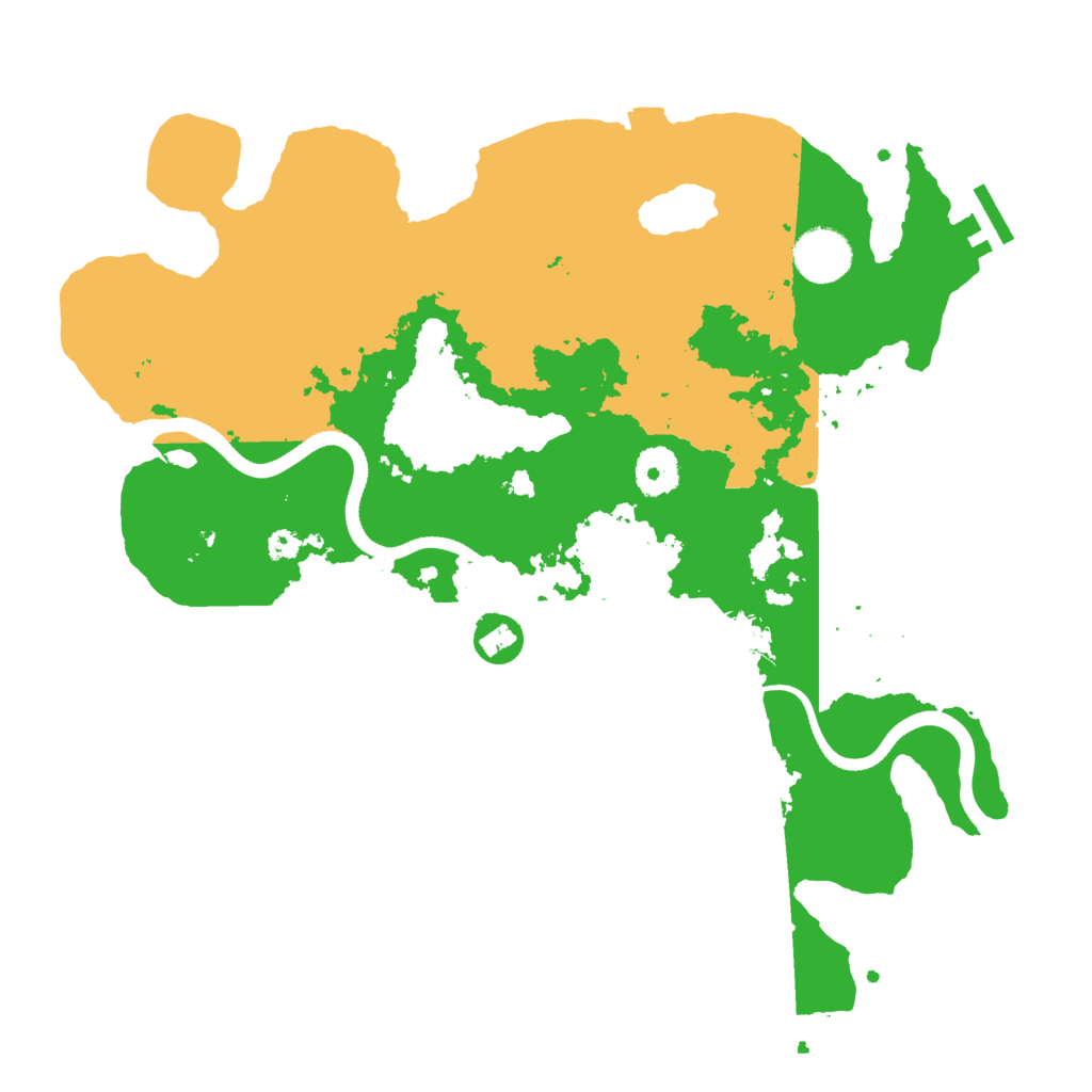 Biome Rust Map: Procedural Map, Size: 3500, Seed: 231396