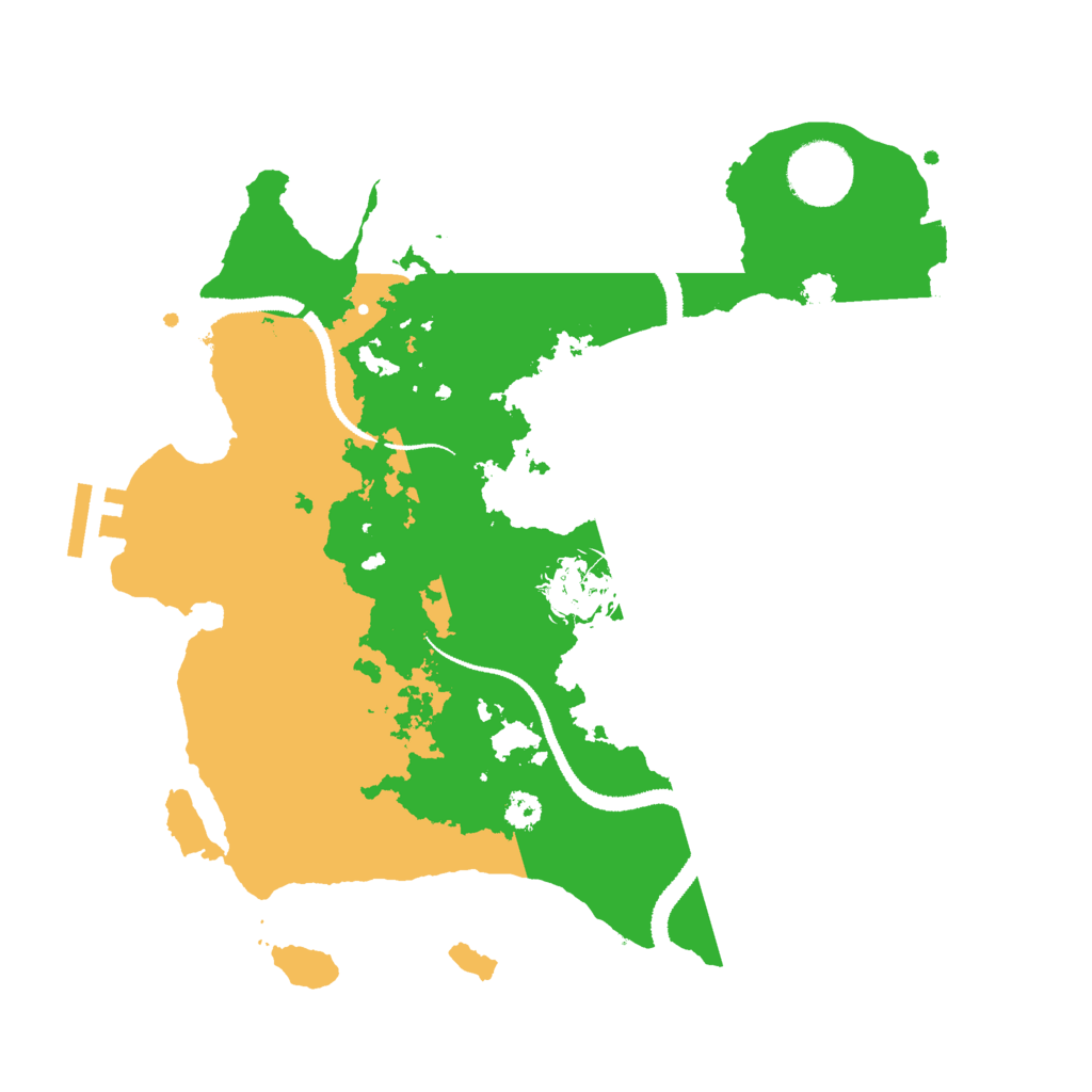 Biome Rust Map: Procedural Map, Size: 3000, Seed: 480981865