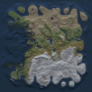 Thumbnail Rust Map: Procedural Map, Size: 4500, Seed: 89169225, 16 Monuments