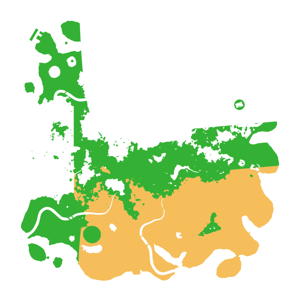 Biome Rust Map: Procedural Map, Size: 4500, Seed: 199921634
