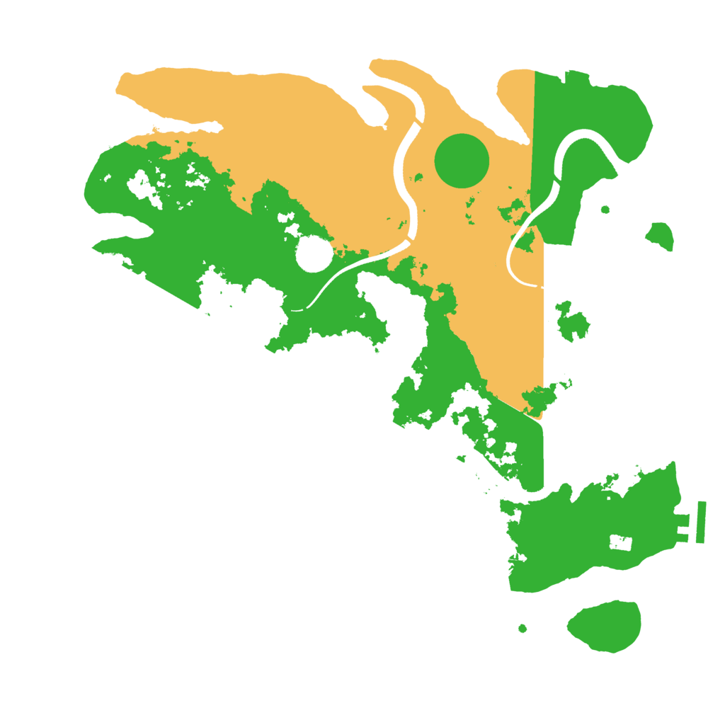 Biome Rust Map: Procedural Map, Size: 3500, Seed: 2022531145