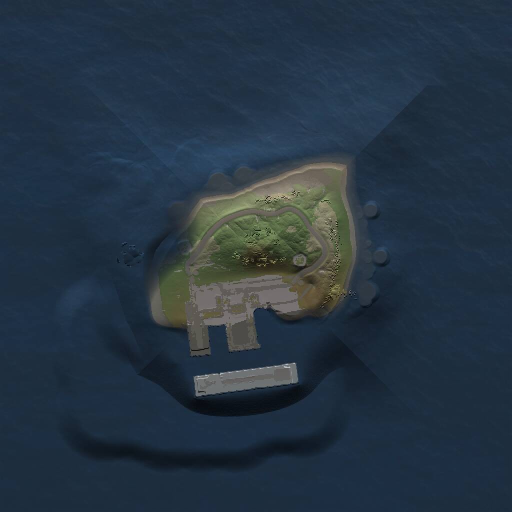 Rust Map: Procedural Map, Size: 1000, Seed: 1999880904, 2 Monuments