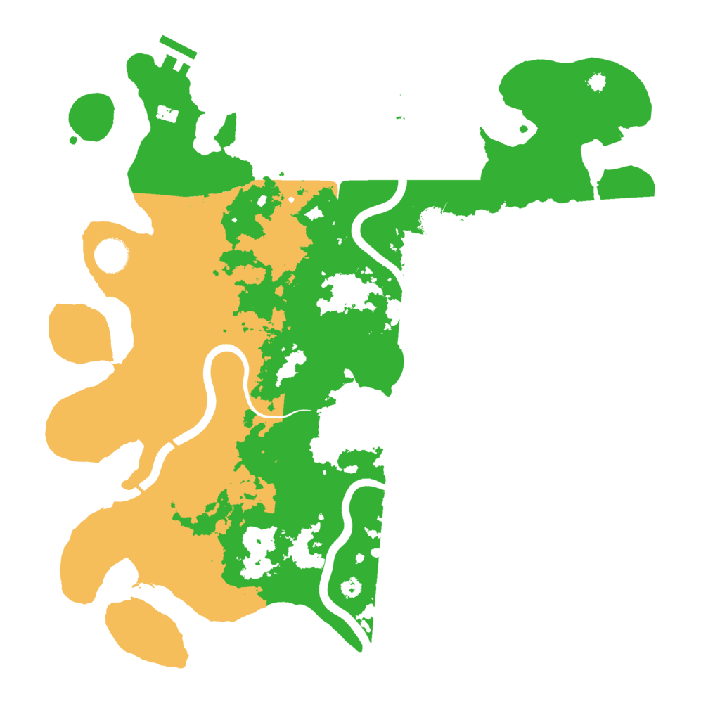 Biome Rust Map: Procedural Map, Size: 3700, Seed: 493867834