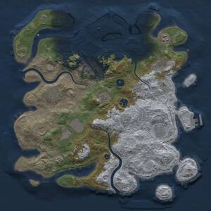 Thumbnail Rust Map: Procedural Map, Size: 3900, Seed: 1822316624, 15 Monuments