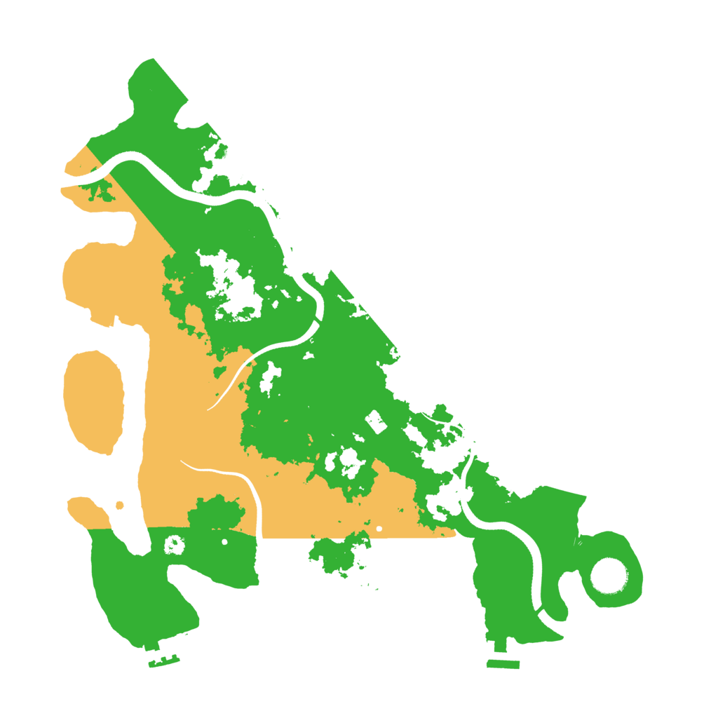 Biome Rust Map: Procedural Map, Size: 3500, Seed: 165131512