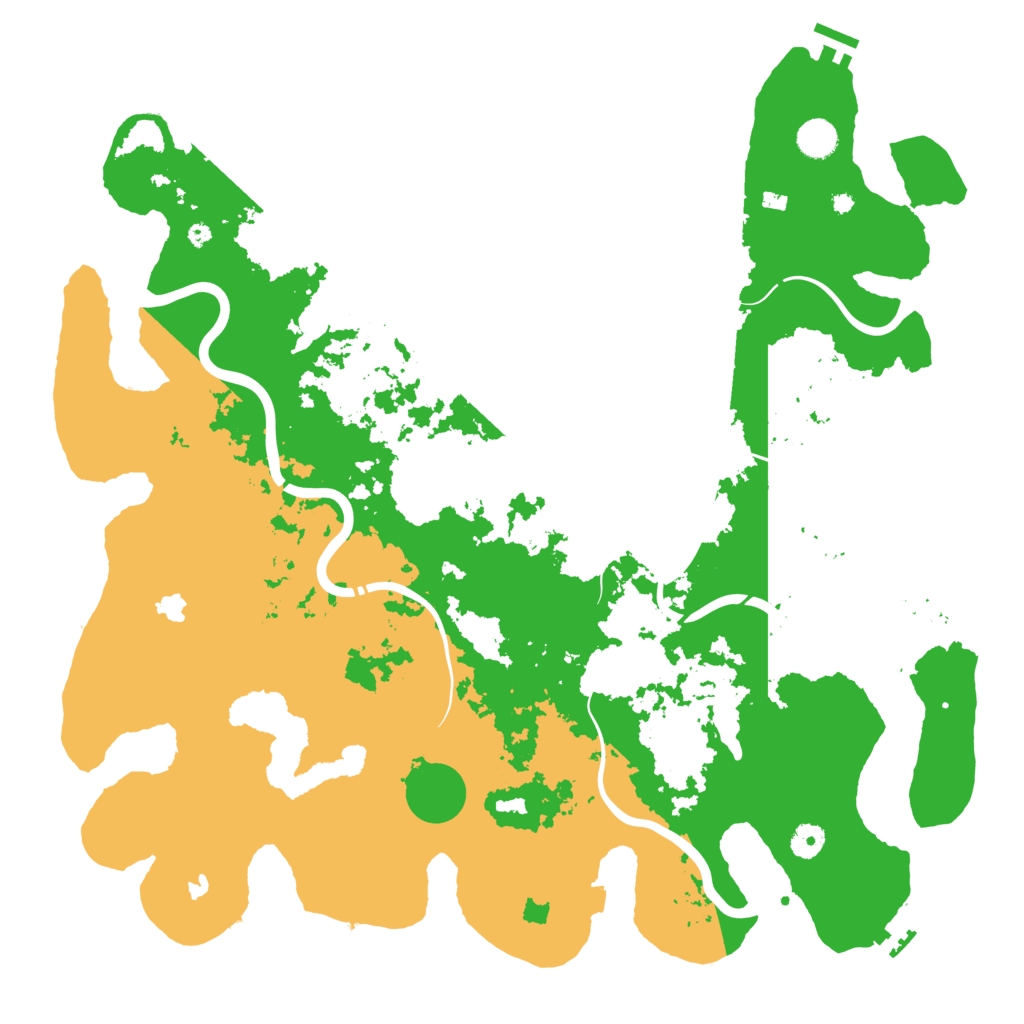 Biome Rust Map: Procedural Map, Size: 4500, Seed: 570658613