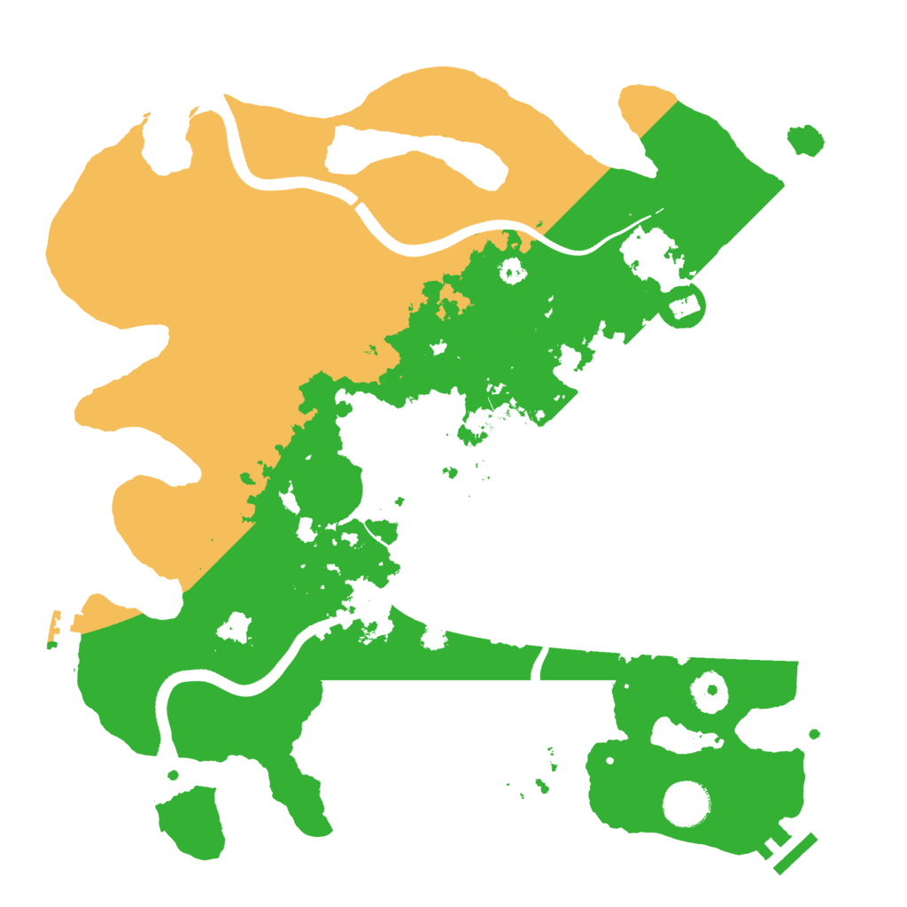 Biome Rust Map: Procedural Map, Size: 3500, Seed: 461384166