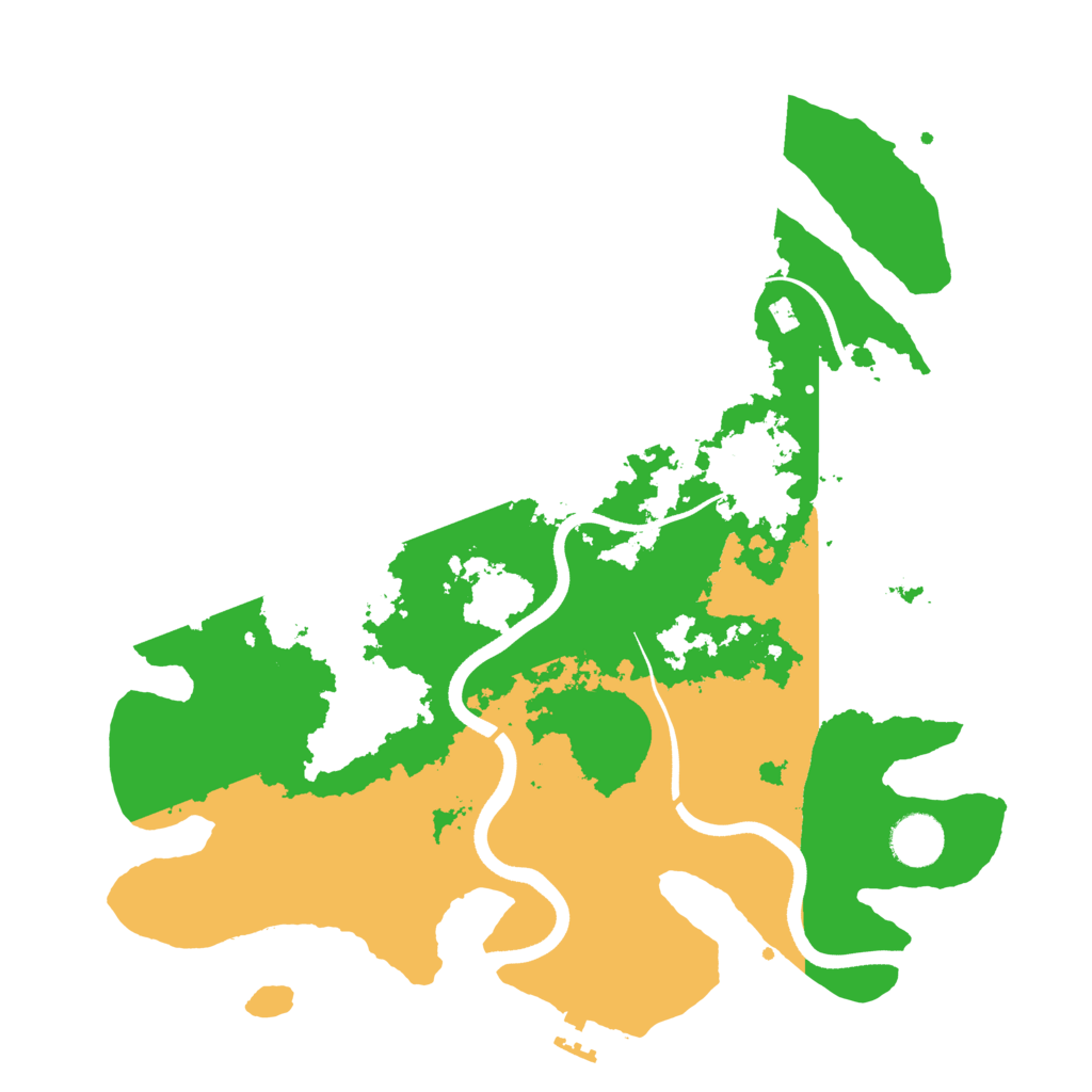 Biome Rust Map: Procedural Map, Size: 3600, Seed: 384263099