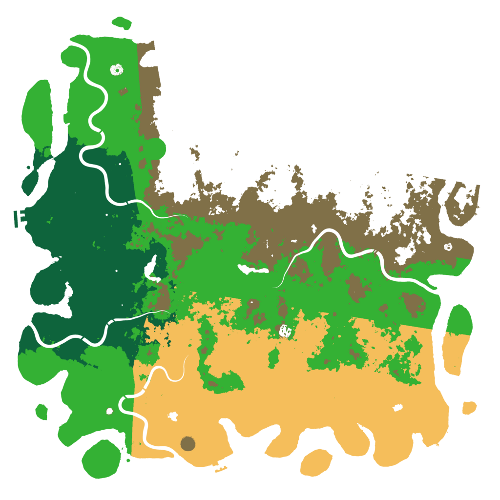 Biome Rust Map: Procedural Map, Size: 6000, Seed: 44239214