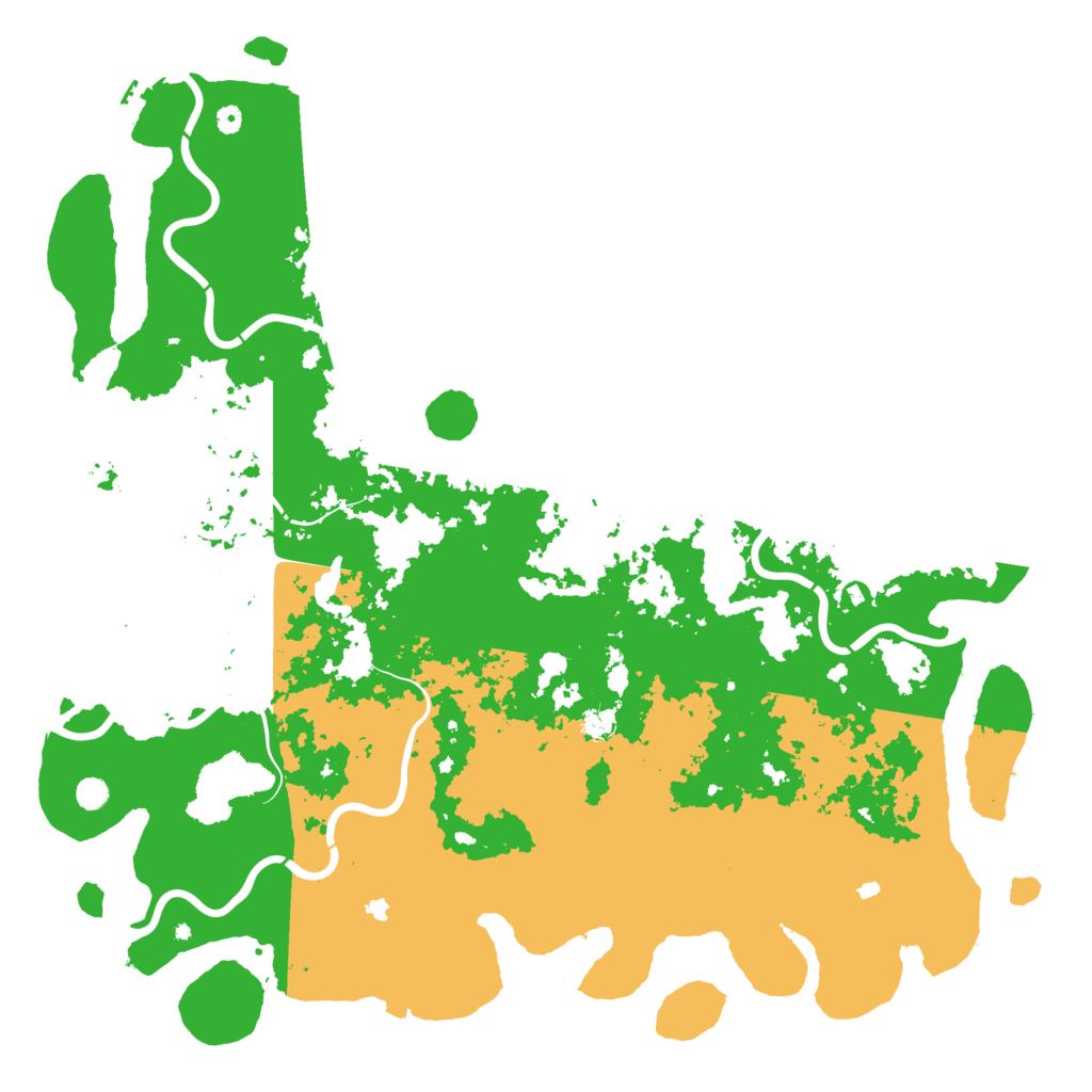 Biome Rust Map: Procedural Map, Size: 6000, Seed: 44239214