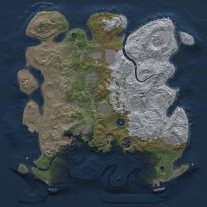 Thumbnail Rust Map: Procedural Map, Size: 3750, Seed: 981080069, 17 Monuments