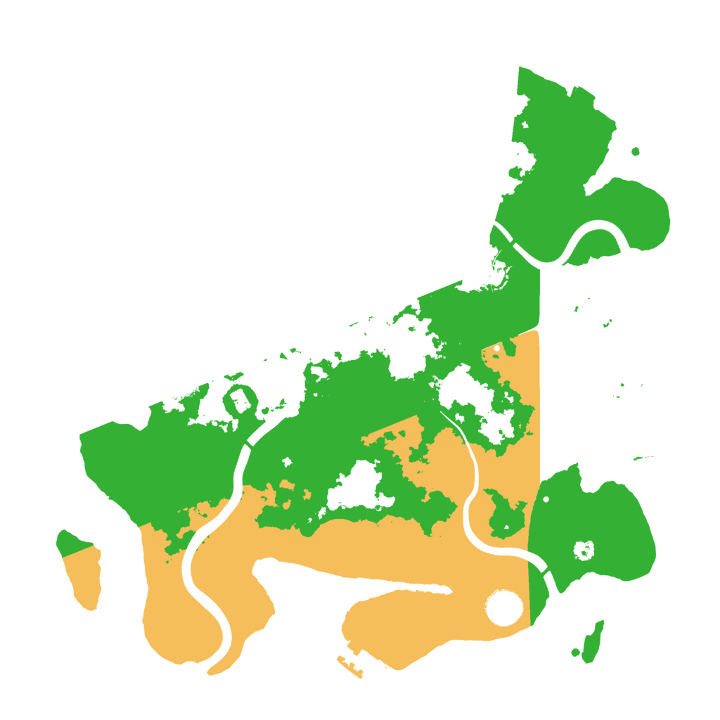 Biome Rust Map: Procedural Map, Size: 3500, Seed: 552853390