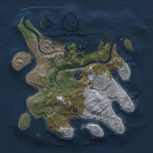 Thumbnail Rust Map: Procedural Map, Size: 2800, Seed: 355135077, 8 Monuments
