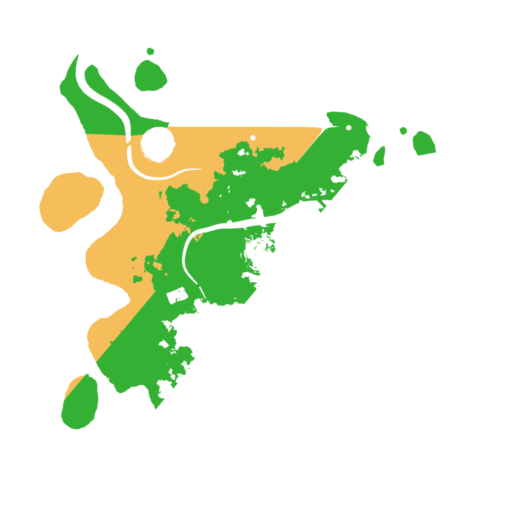 Biome Rust Map: Procedural Map, Size: 2800, Seed: 355135077